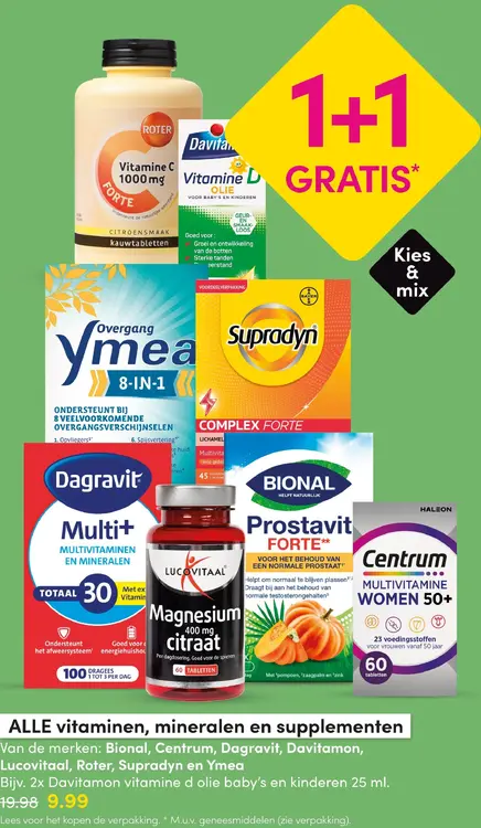 Aanbieding: Vitaminen, mineralen en supplementen