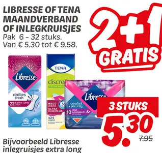 Aanbieding: Maandverband of Inlegkruisjes