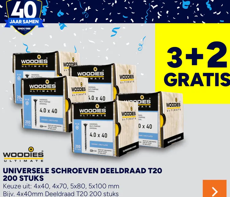 Aanbieding: Universele schroeven deeldraad t20