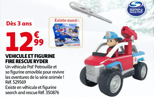 Offre: Véhicule et figurine Fire Rescue Ryder