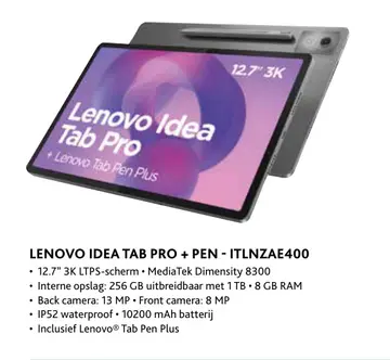 Aanbieding: Lenovo idea tab pro + pen - itlnzae400