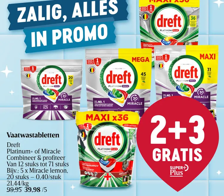 Aanbieding: Vaatwastabletten