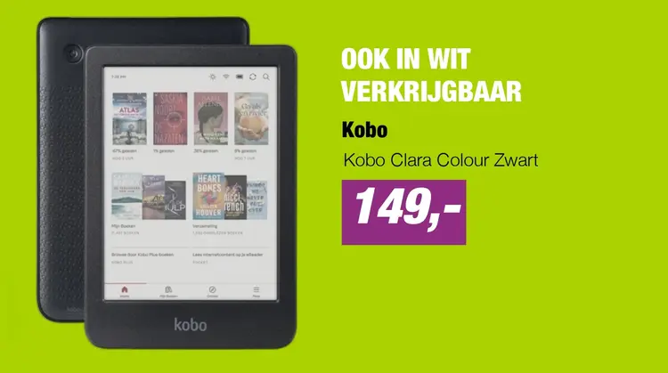 Aanbieding: Kobo Clara Colour Zwart