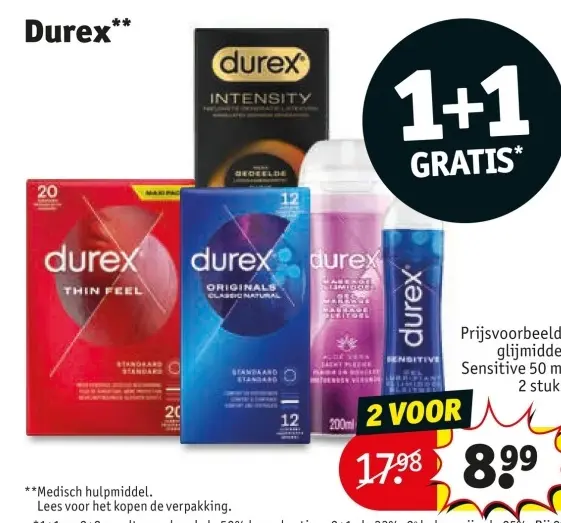 Aanbieding: Durex Condoms and Lubricants
