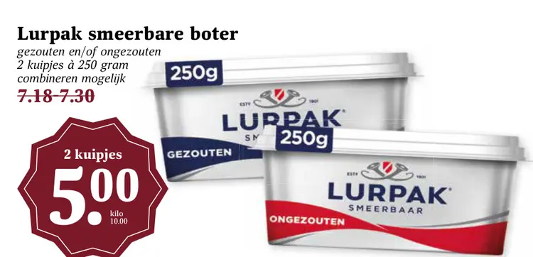 Aanbieding: Lurpak smeerbare boter