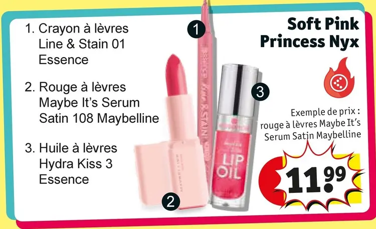 Offre: Soft Pink Princess Nyx