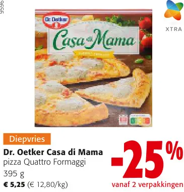 Aanbieding: Casa di Mama pizza Quattro Formaggi
