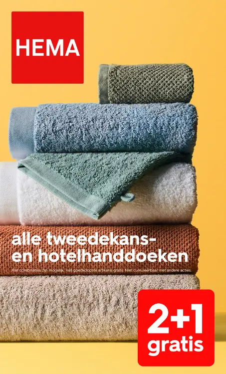 Promotie: Alle tweedekans- en hotelhanddoeken