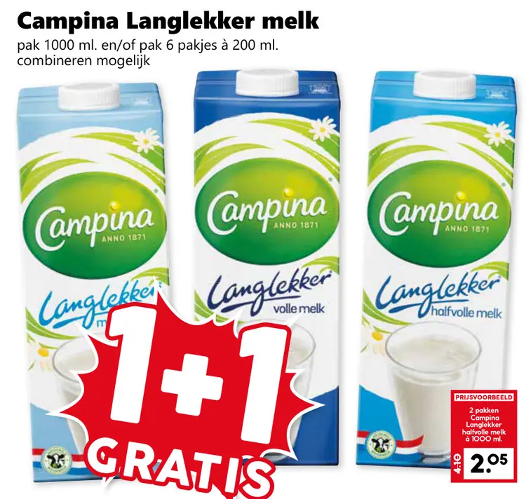 Aanbieding: Langlekker melk