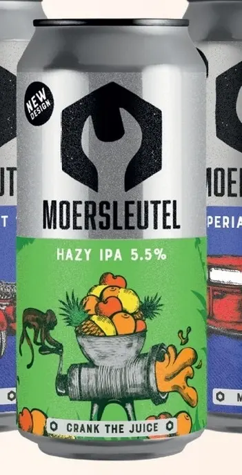 Aanbieding: Moersleutel Crank the Juice (GRATIS glas bij 6 blikken)