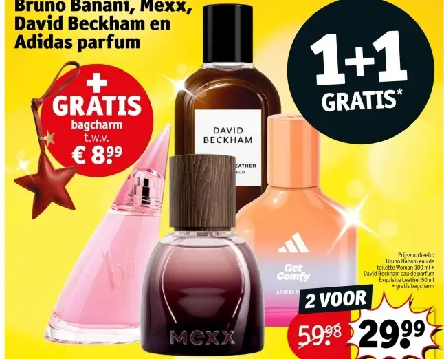 Promotie: Bruno Banani, Mexx, David Beckham en Adidas p
