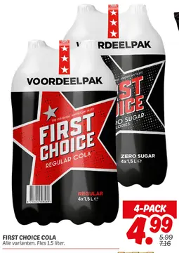 Aanbieding: FIRST CHOICE COLA