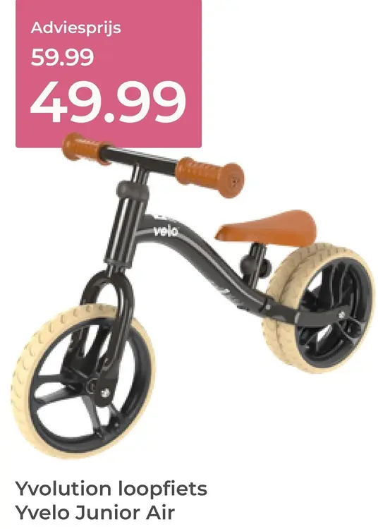 Aanbieding: Yvolution loopfiets Yvelo Junior Air