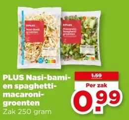 Nasi-bami- en spaghetti-macaroni-groenten