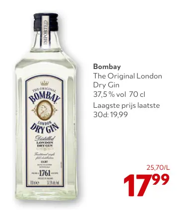 Promotie: The Original London Dry Gin