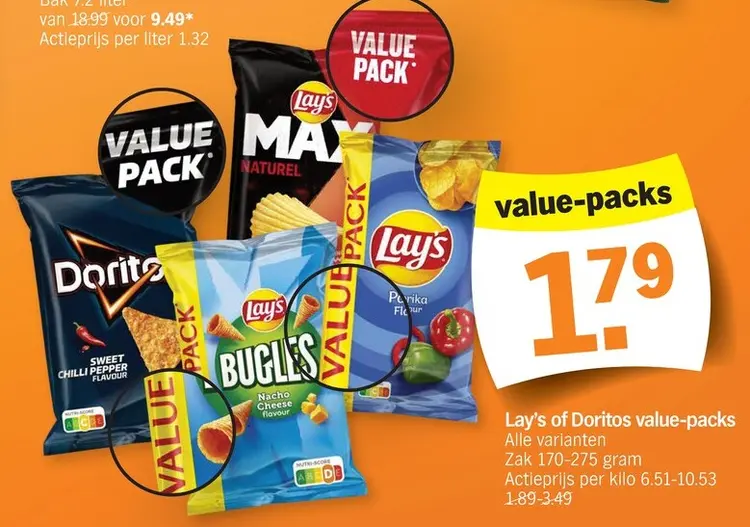 Promotie: Lay's of Doritos value-packs