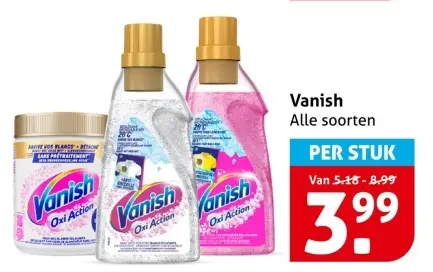 Aanbieding: Vanish alle soorten