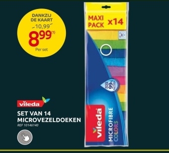 Aanbieding: SET VAN 14 MICROVEZELDOEKEN