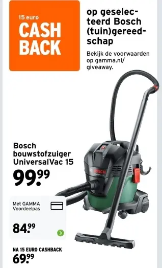 Aanbieding: bouwstofzuiger UniversalVac 15