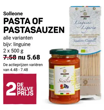 Aanbieding: Pasta of pastasauzen