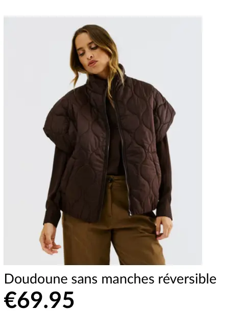 Offre: Doudoune sans manches réversible