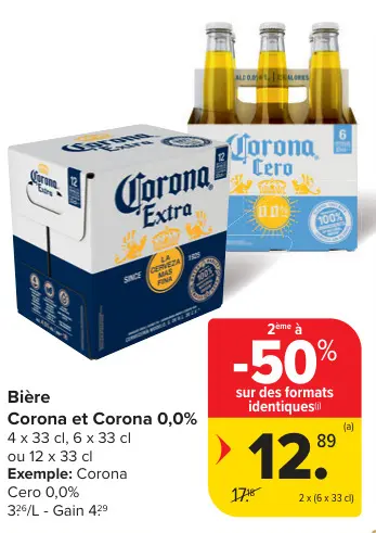 Offre: Corona et Corona 0,0%
