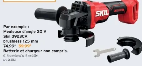 Offre: Meuleuse d'angle 20 V