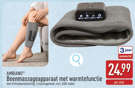 Promotie: Beenmassageapparaat met warmtefunctie