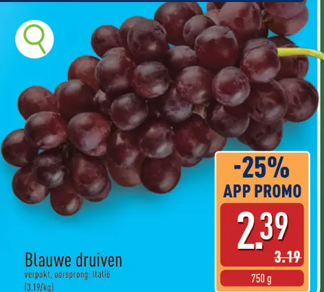 Promotie: Blauwe druiven