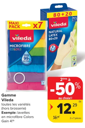 Offre: Vileda Microfibre Colors