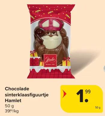 Aanbieding: Chocolade sinterklaasfiguurtje