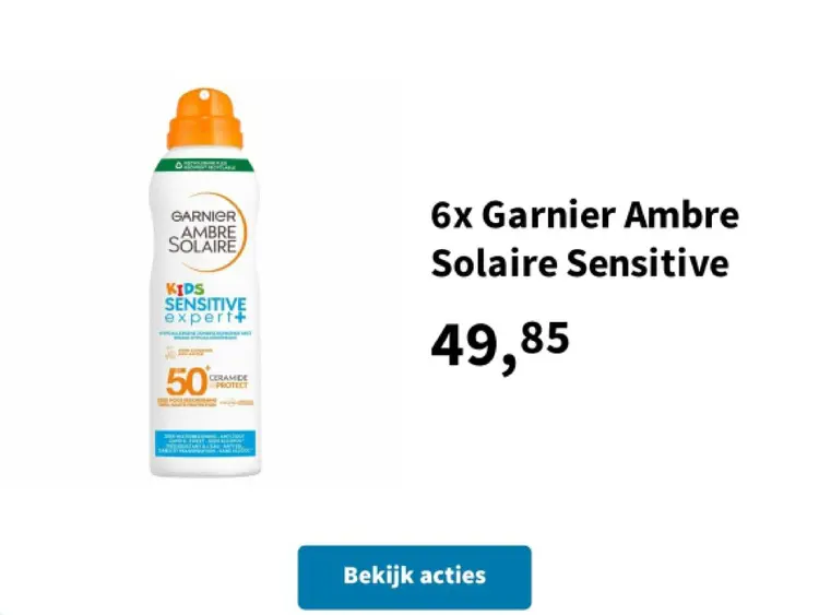 Aanbieding: Garnier Ambre Solaire Sensitive