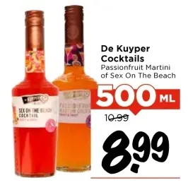 Aanbieding: Cocktails Passionfruit Martini or Sex On The Beach