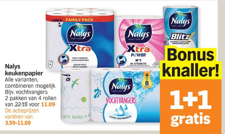 Aanbieding: Nalys keukenpapier