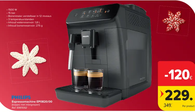 Promotie: Espressomachine EP0820/00