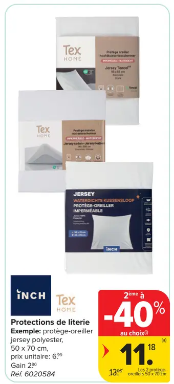 Offre: Protections de literie
