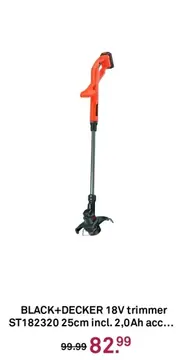 Aanbieding: BLACK+DECKER 18V trimmer ST182320