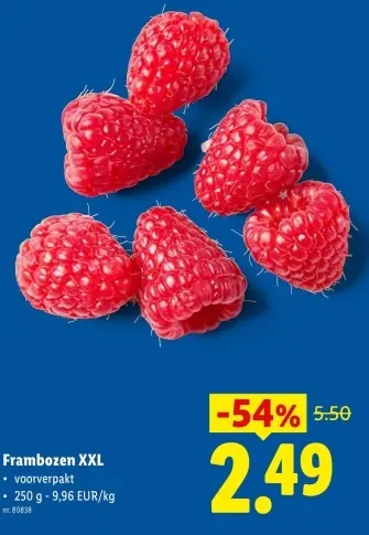 Promotie: Frambozen XXL