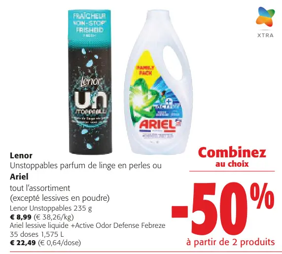 Offre: Lenor Unstoppables parfum de linge en perles 
