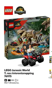Aanbieding: LEGO Jurassic World T. rex rivierontsnapping 