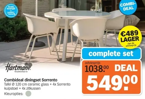 Aanbieding: Combideal diningset Sorrento