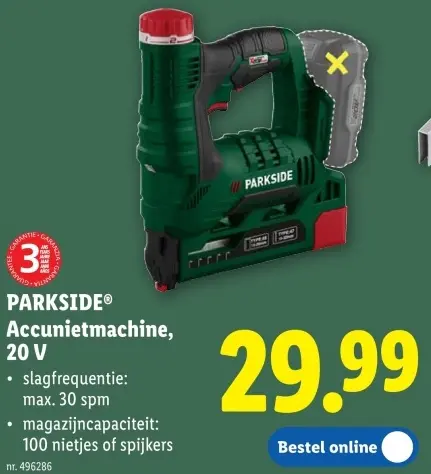 Promotie: Accunietmachine