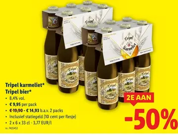 Aanbieding: Tripel karmeliet Tripel bier
