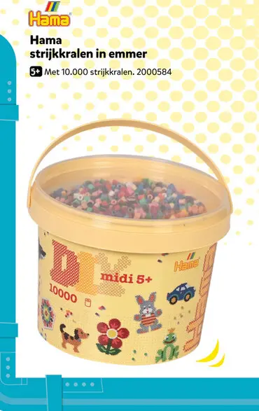 Aanbieding: strijkkralen in emmer