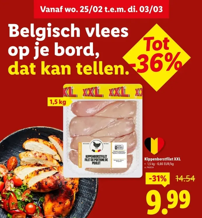 Promotie: Kippenborstfilet XXL
