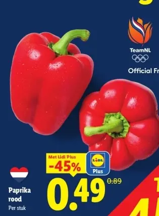 Aanbieding: Paprika rood