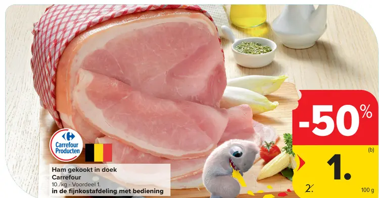 Promotie: Ham gekookt in doek