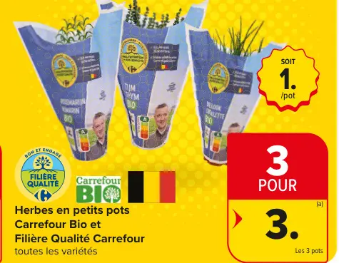 Offre: Herbes en petits pots