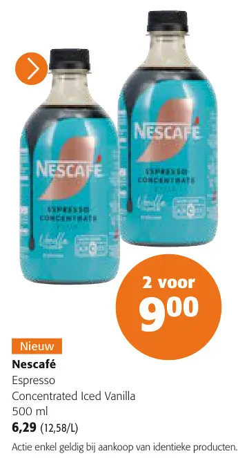 Promotie: Espresso Concentrated Iced Vanilla