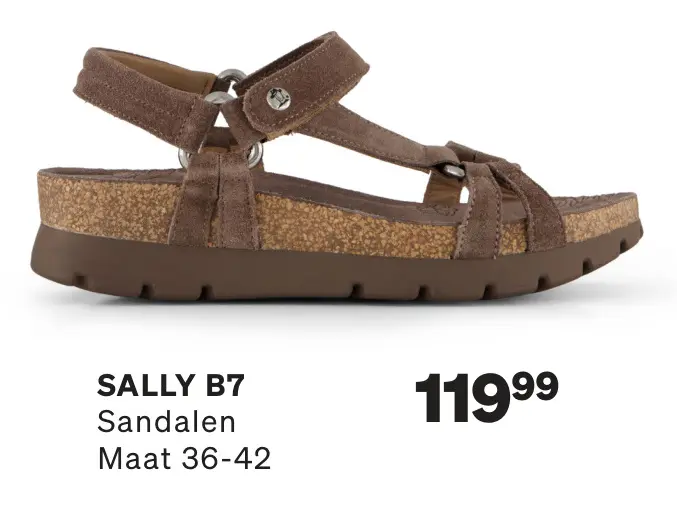 Aanbieding: Sally B7 bruin suede